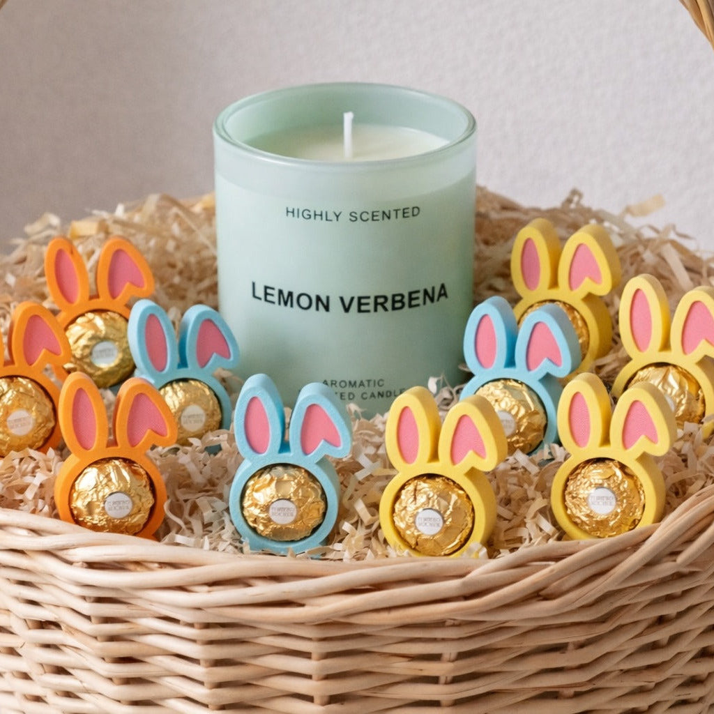 Oster Set mit Duftkerze & Osterhasen – Stilvolles Ostergeschenk