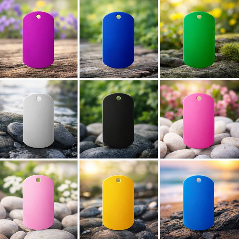 Personalisierte Anhänger mit Lasergravur